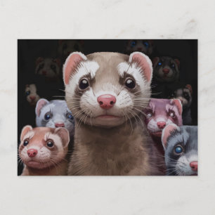 Cartão postal da família Ferret