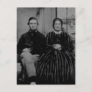 Cartão postal da família Vintage American