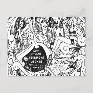 Cartão postal da famosa Clairmont Lounge