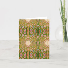 Cartão postal da Fantasia Verde e PInk