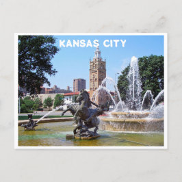 Cartão postal da Fonte do Kansas City Plaza