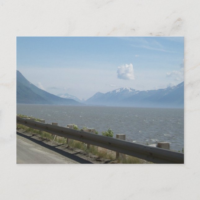 Cartão postal da foto do Golfo do Alasca (Frente)