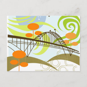 Cartão postal da Fremont Bridge Portland