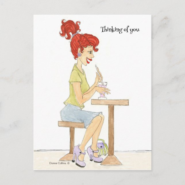 Cartão postal da Garota da Soda (Frente)