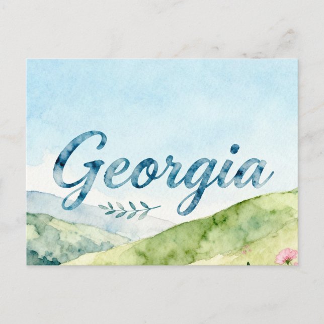 Cartão Postal da Geórgia (Frente)