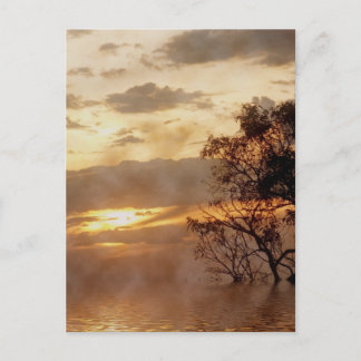 Cartão Postal da Glória do Pôr do Sol