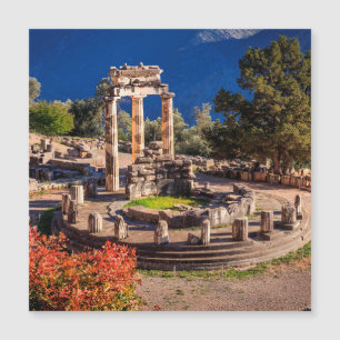 Cartão-postal da Grécia Delphi Antiga - Templo His