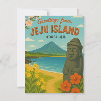 Cartão postal da Ilha de Jeju