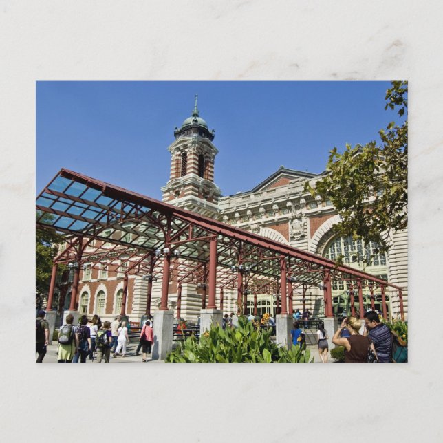 cartão postal da ilha ellis (Frente)