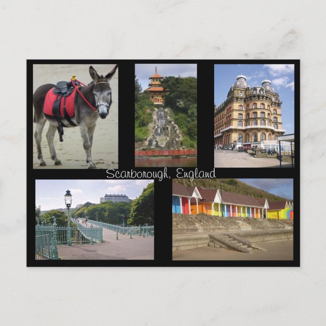 Cartão postal da Inglaterra Scarborough (Frente)