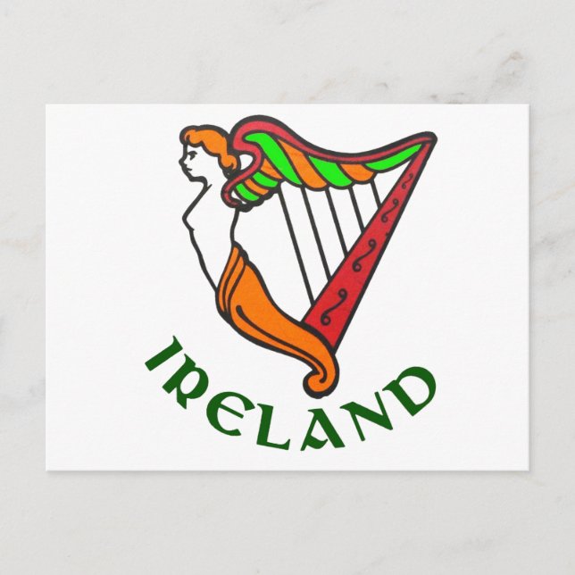 Cartão postal da Irish Harp (Frente)