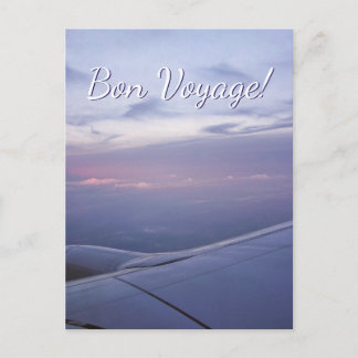 Cartão postal da janela Bon Voyage - Personalizado