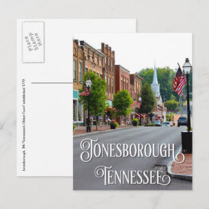 Cartão postal da Jonesborough, Tennessee Main Stre