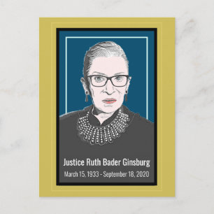 Cartão Postal da Juíza da Suprema Corte Ruth Bader