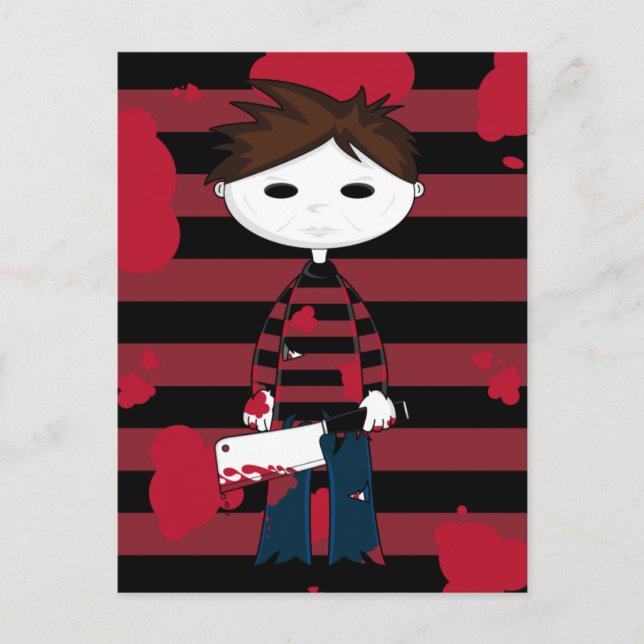 Cartão postal da Killer serial White Face (Frente)