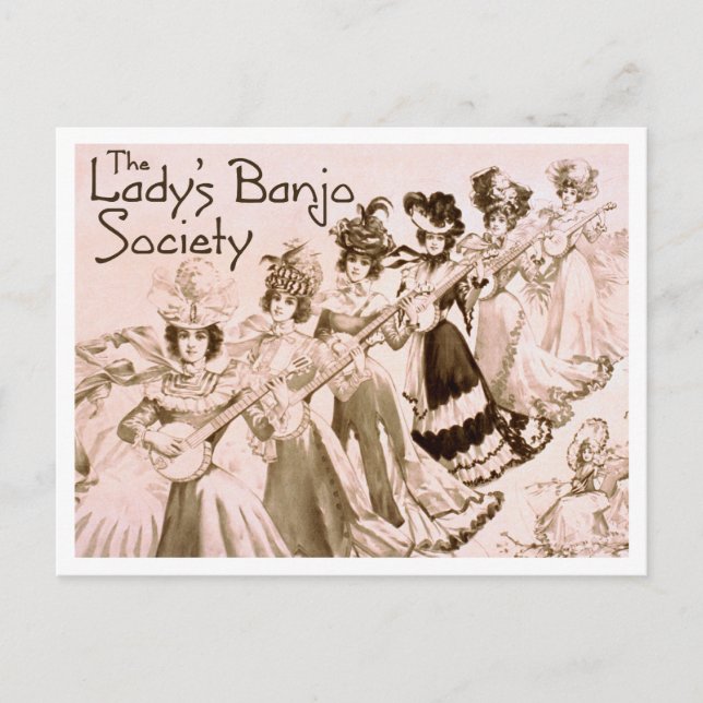 Cartão postal da Lady Banjo Society (Frente)
