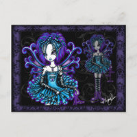 Cartão postal da libélula punk piper