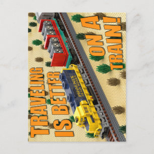 Cartão postal da locomotiva diesel GP35 PTW
