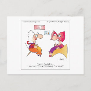 Cartão postal da LOVE GOGGLES em April McCallum