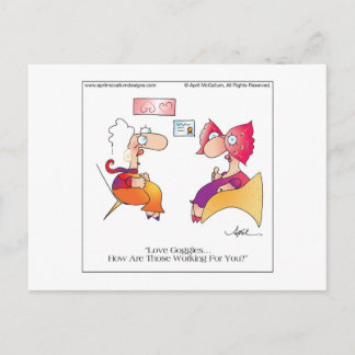 Cartão postal da LOVE GOGGLES em April McCallum