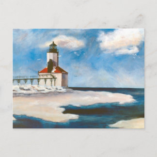 Cartão Postal da Luz da Cidade de Michigan