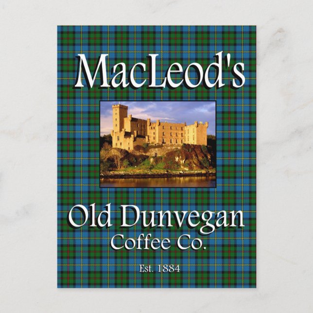 Cartão postal da MacLeod's Old Dunvegan Coffee Co. (Frente)