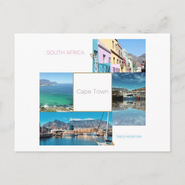 Cartão postal da Mesa de montanha da África do Sul (Frente)
