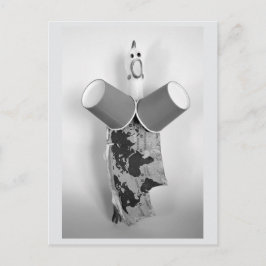 Cartão Postal da Moda Reciclada de Frango de Borra