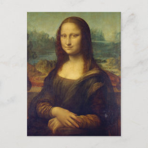 Cartão Postal da Mona Lisa