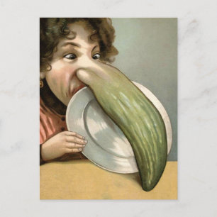 Cartão Postal da Mulher de Nariz de Pepino Vitoria