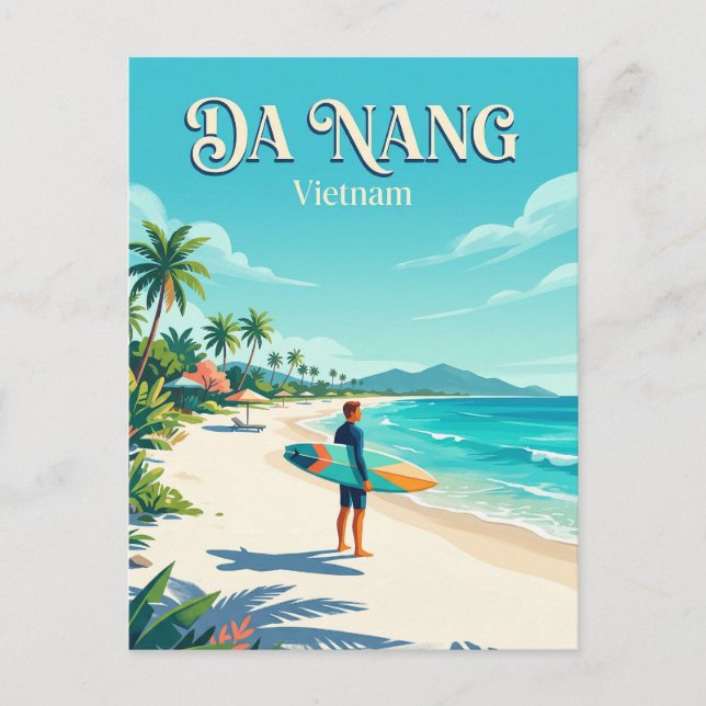 Cartão Postal Da Nang Vietnã (Frente)