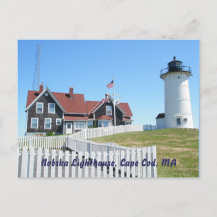 Cartão postal da Nobska Lighthouse Cape Cod MÃE #2