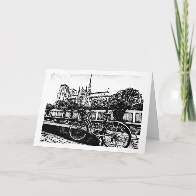 Cartão Postal da Notre Dame 5x7 (Frente)