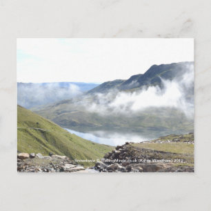 Cartão Postal da Nuvem de Snowdonia