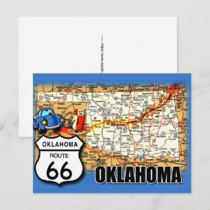 Cartão postal da Oklahoma RT 66