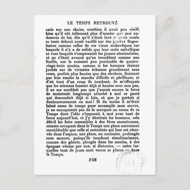 Cartão postal da página final (Frente)