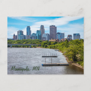 Cartão postal da paisagem de Minneapolis, MN