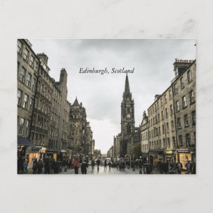 Cartão postal da paisagem urbana de Edimburgo, Esc