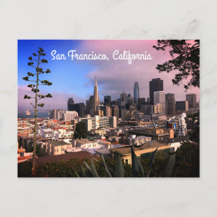Cartão postal da paisagem urbana de São Francisco