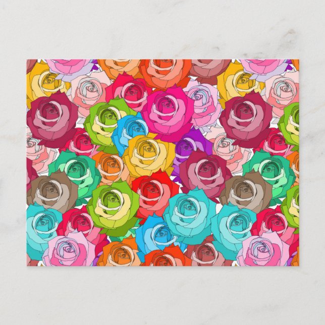 Cartão postal da Parada de rosas (Frente)