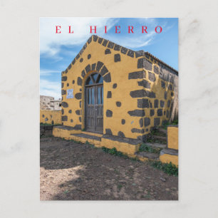 cartão postal da pequena igreja de El Hierro
