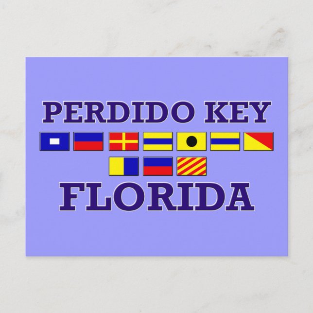 Cartão Postal da Perdido Key (Frente)