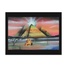 Cartão postal da pirâmide.