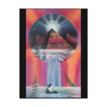 Cartão postal da pirâmide.