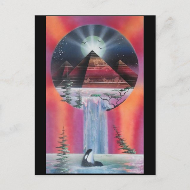 Cartão postal da pirâmide. (Frente)