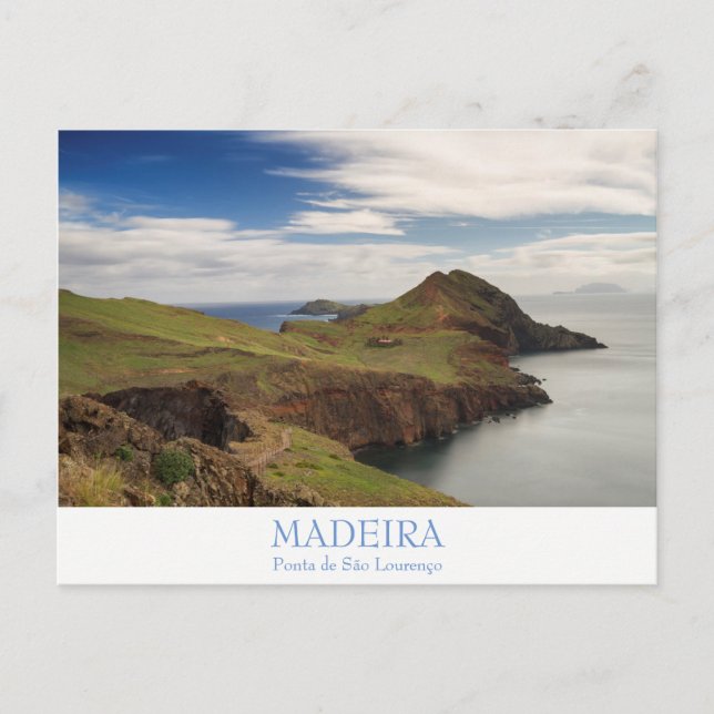 Cartão postal da Ponta de São Lourenço - Madeira c (Frente)