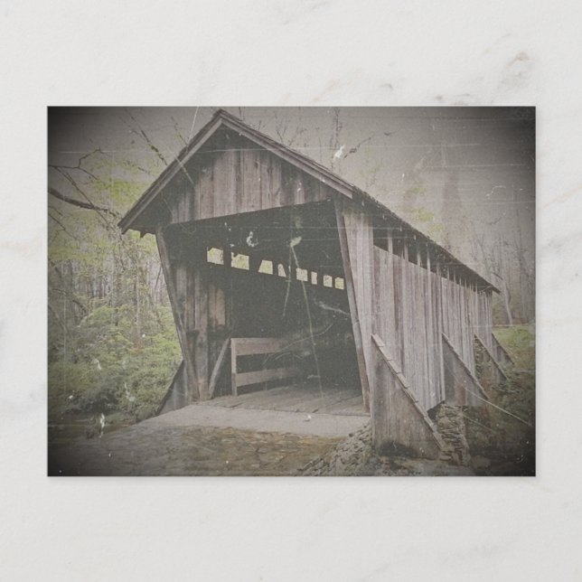 Cartão postal da ponte antiga NC (Frente)