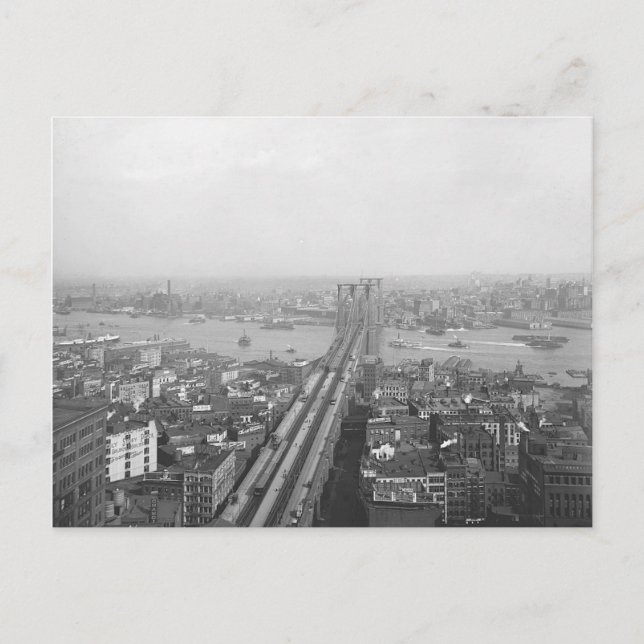 Cartão postal da ponte Brooklyn 1901 (Frente)