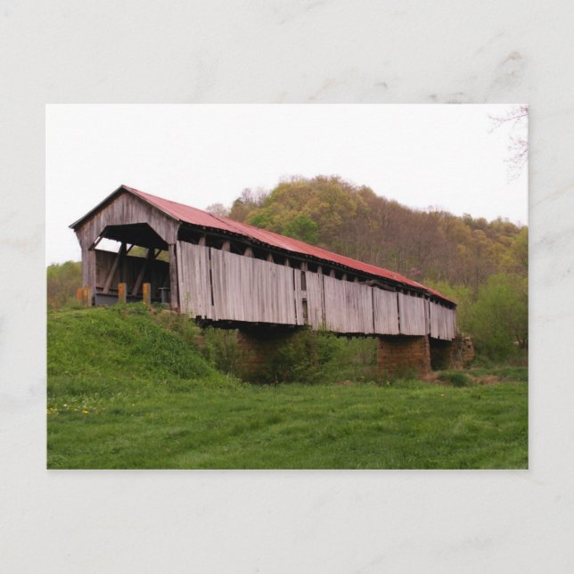 Cartão postal da Ponte Cobierta de Knowlton (Frente)