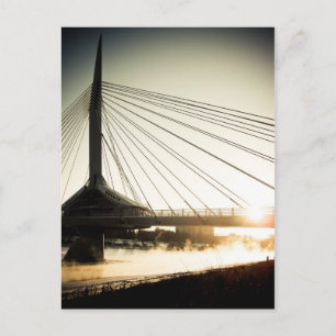 Cartão postal da ponte de rosto de Santo sunrise